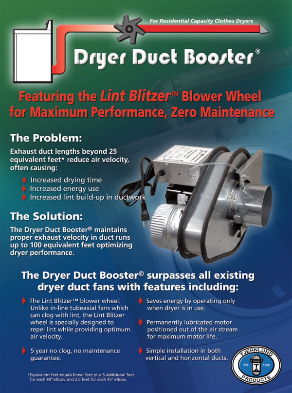 Dryer Booster Fan
